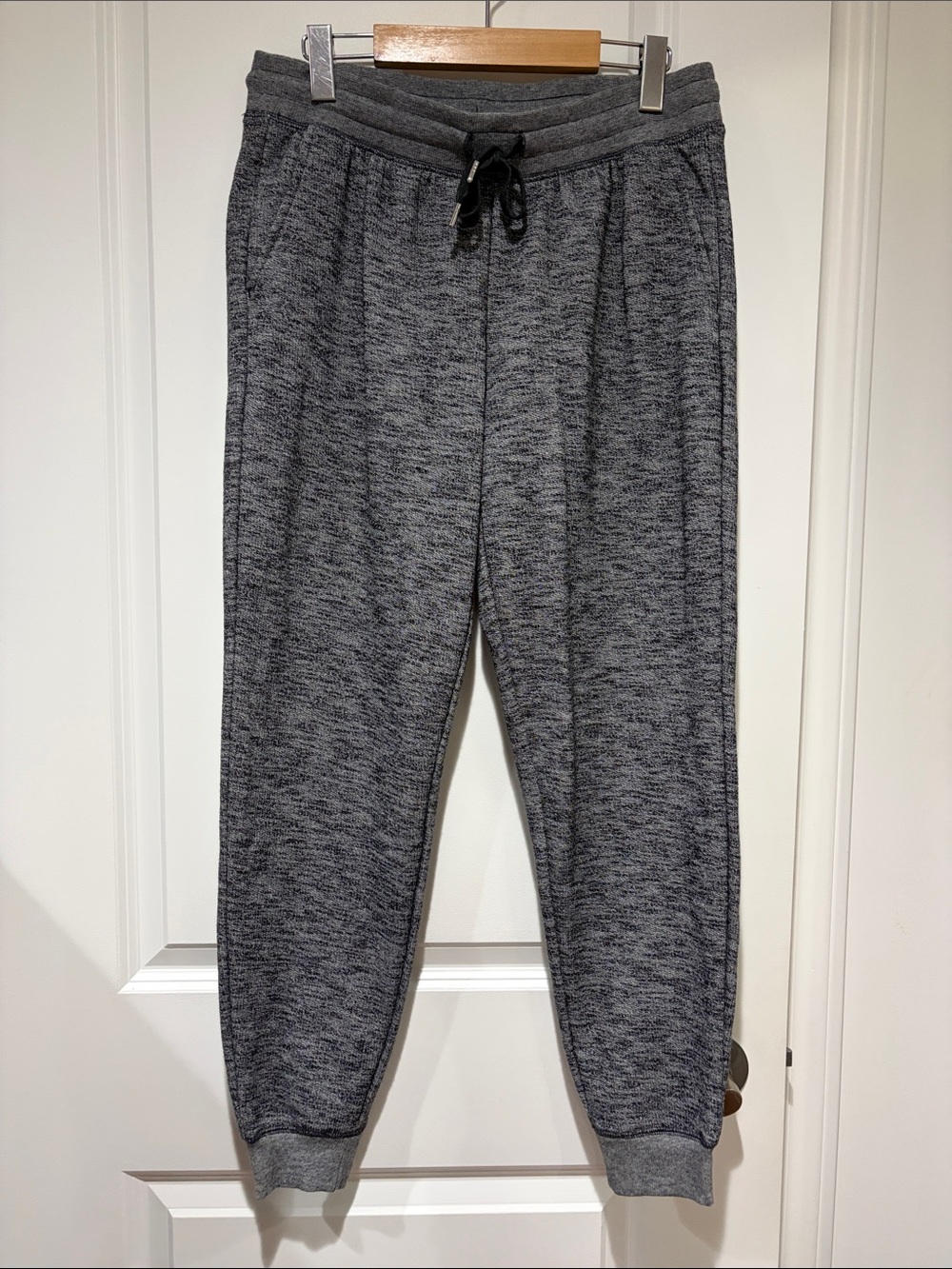Old Navy Heathered Dark Gray Jogger Sweatpants